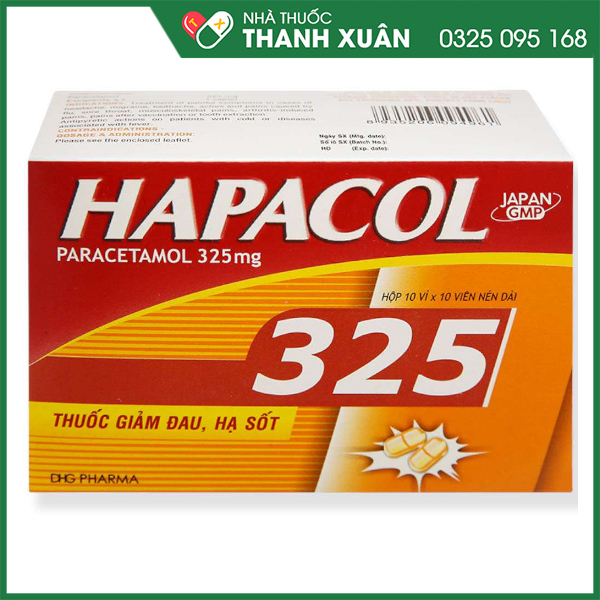 Hapacol 325 thuốc giảm đau, hạ sốt nhanh